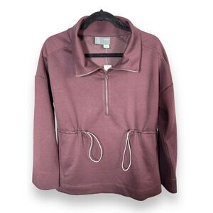 Anthropologie Saturday Sunday Half Zip Shacket NWT